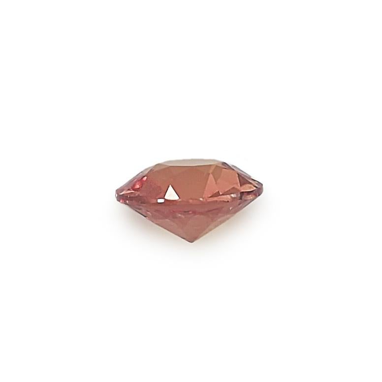 Natural Brownish Orange Sapphire Gemstone 0.46 carats with AIGS Report In New Condition For Sale In Los Angeles, CA