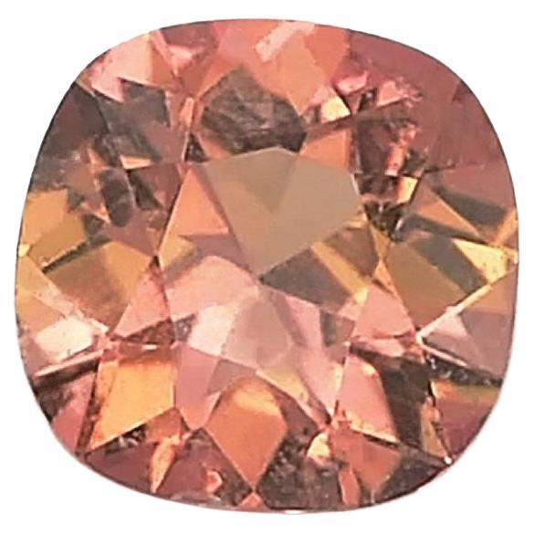 AIGS Certified 0.58 Carats Brownish Orange Sapphire For Sale