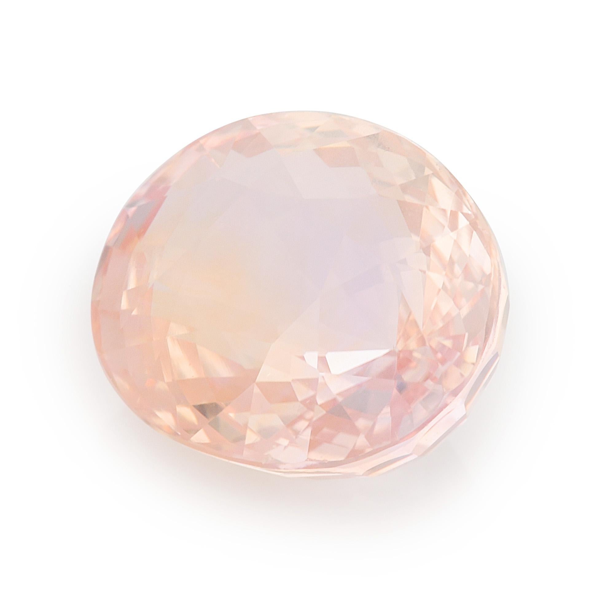 Mixed Cut AIGS Certified 3.25 Carats Unheated Padparadscha Sapphire For Sale