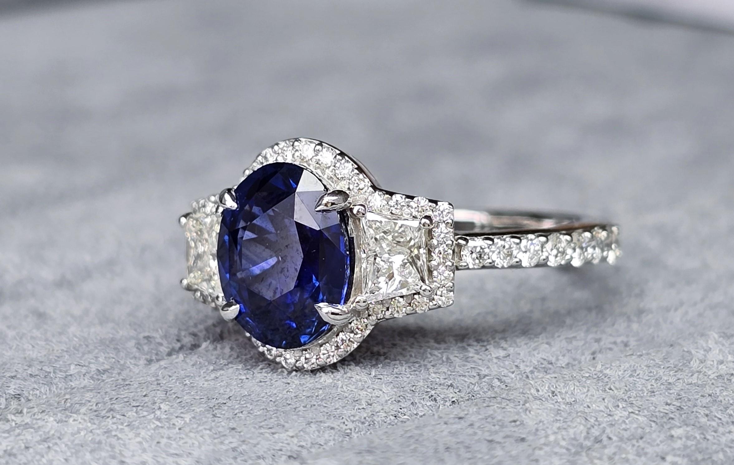 AIGS & GFCO	Certified Sapphire Ring For Sale 6