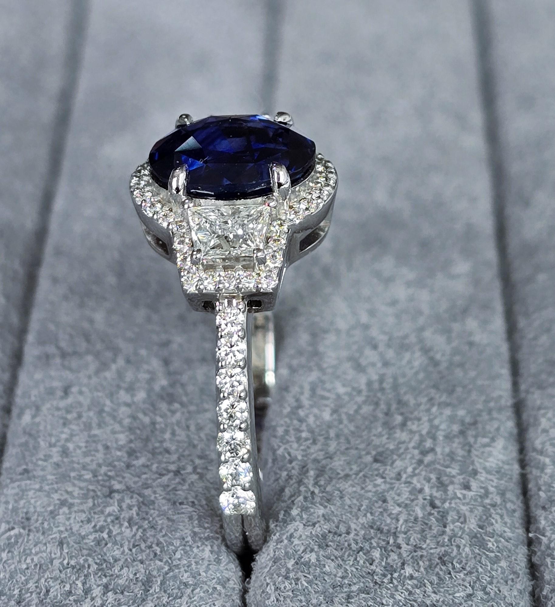 AIGS & GFCO	Certified Sapphire Ring For Sale 7
