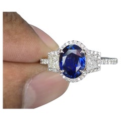 AIGS & GFCO	Bague saphir certifié