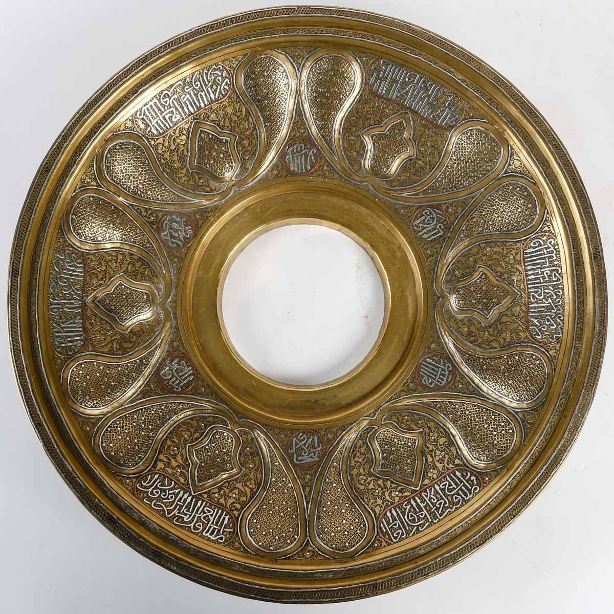 Aiguère in Brass and Silver from the XIXth Century, Syria. 1