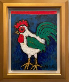 'Chick, Chick' Original Acrylic Painting by Aija Meisters