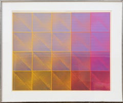 Fortsetzung 20, Op Art Abstrakter Geometrischer Siebdruck von Aijiro Wakita
