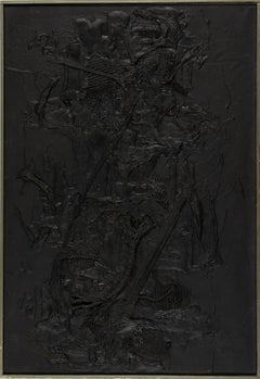 Composition par Aika Brown - Abstrait, Technique mixte, Moderne, Noir, Grande échelle