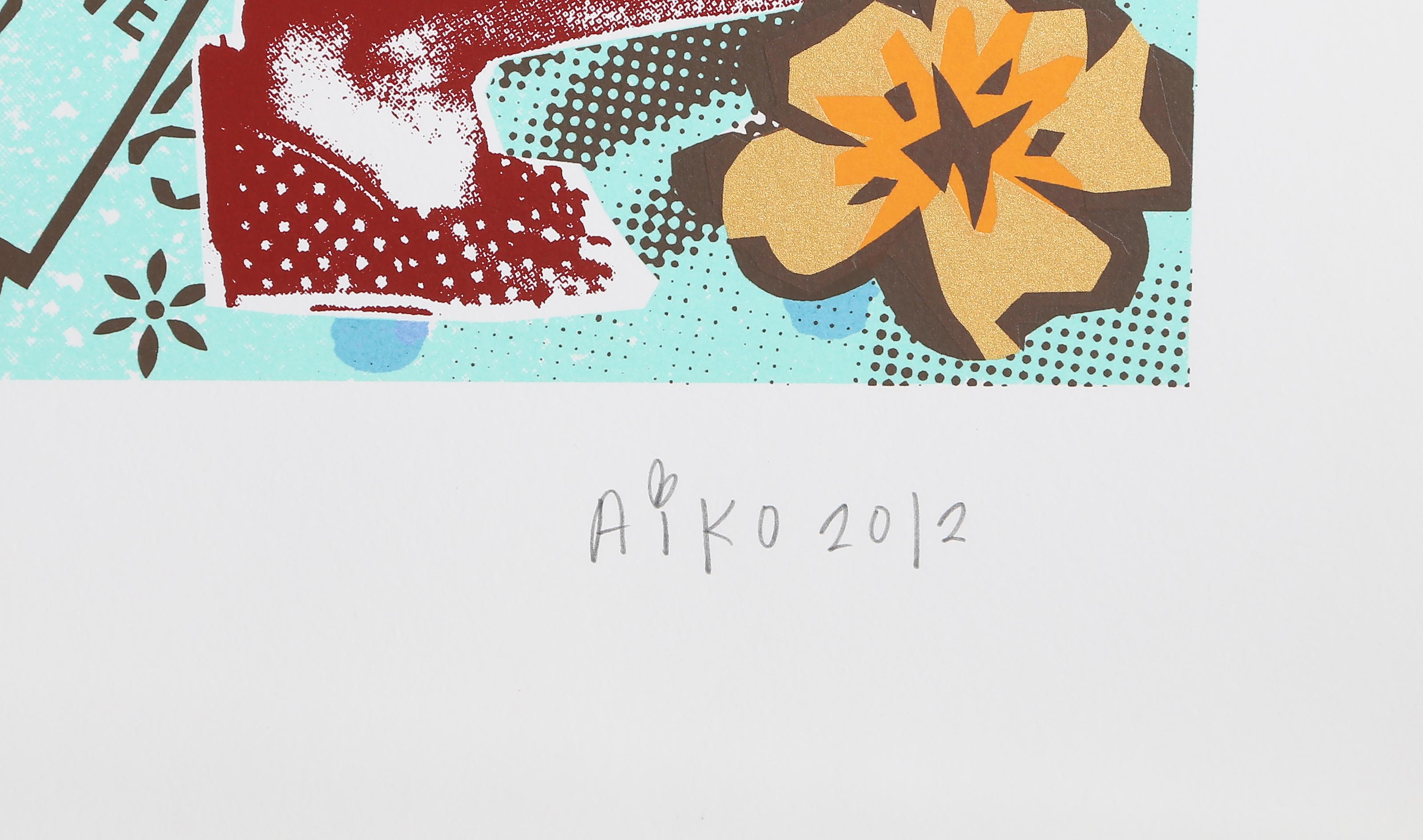 Kiss, Screenprint by Aiko Nakagawa For Sale 3