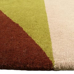 Ailanto pour Dac Rugs - Tapis géométrique en laine multicolore « Marianne », fabriqué à la main en Inde
