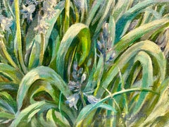 Bluebell Woodland Impressionist Oil Landscape Signed English Artist