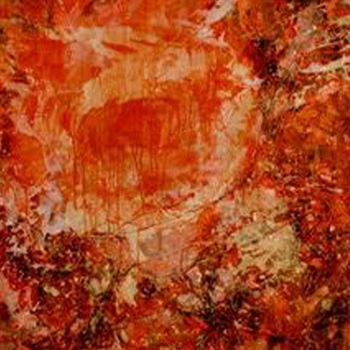 Rugiente Rojo - Painting by Aileen Chong