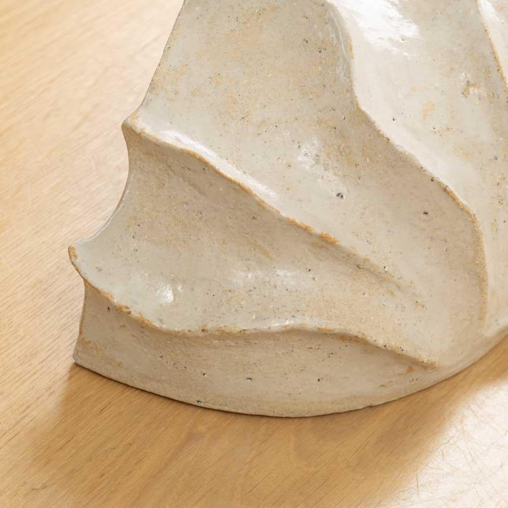 Ailes Sculptural Sconce, Glazed For Sale 1