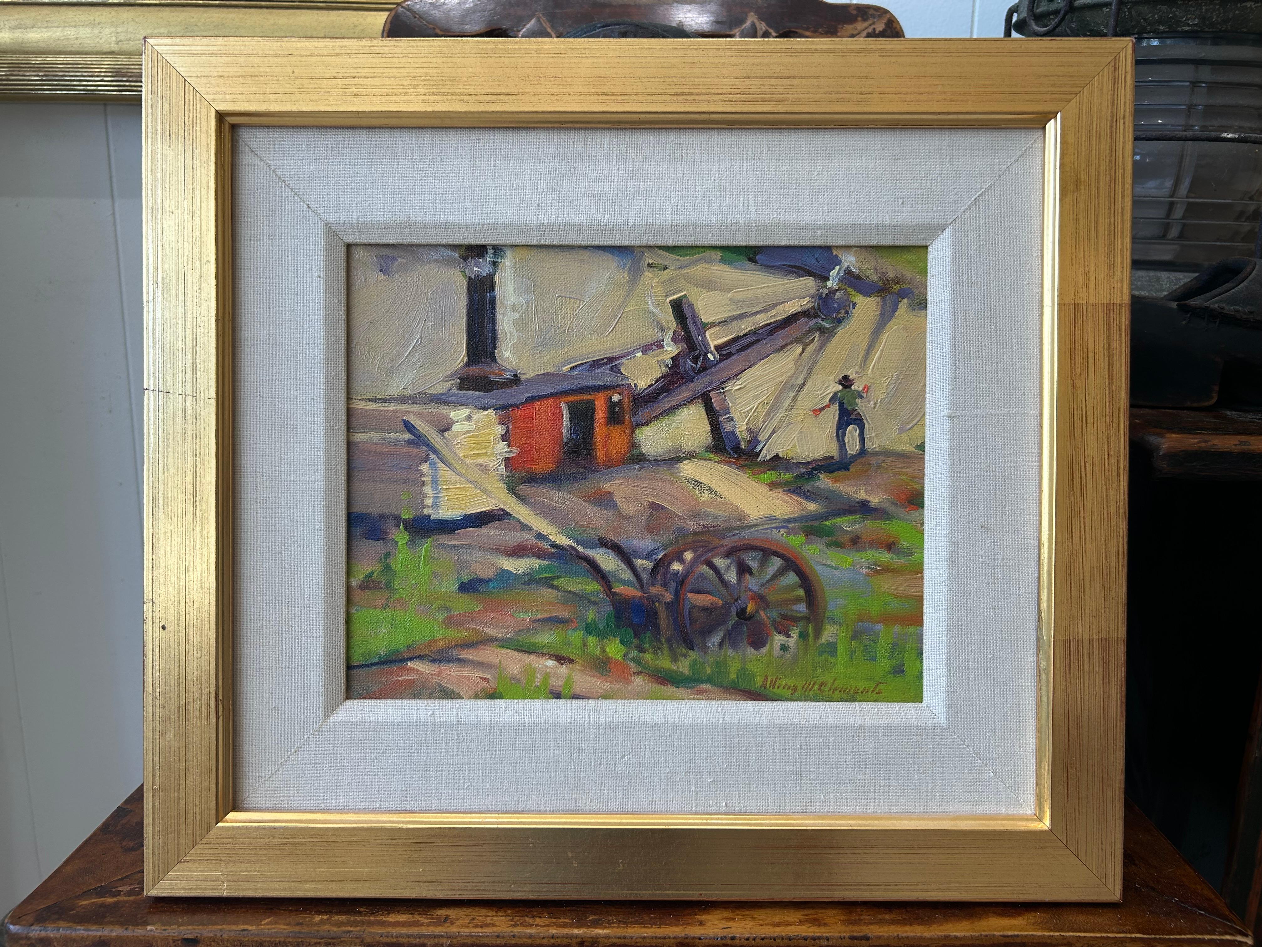 The Steam Shovel at Rockport - Painting by Ailing MacKaye Clements