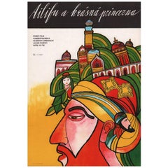 Vintage Ailipu yu Sainaimu 1989 Slovakian A3 Film Poster