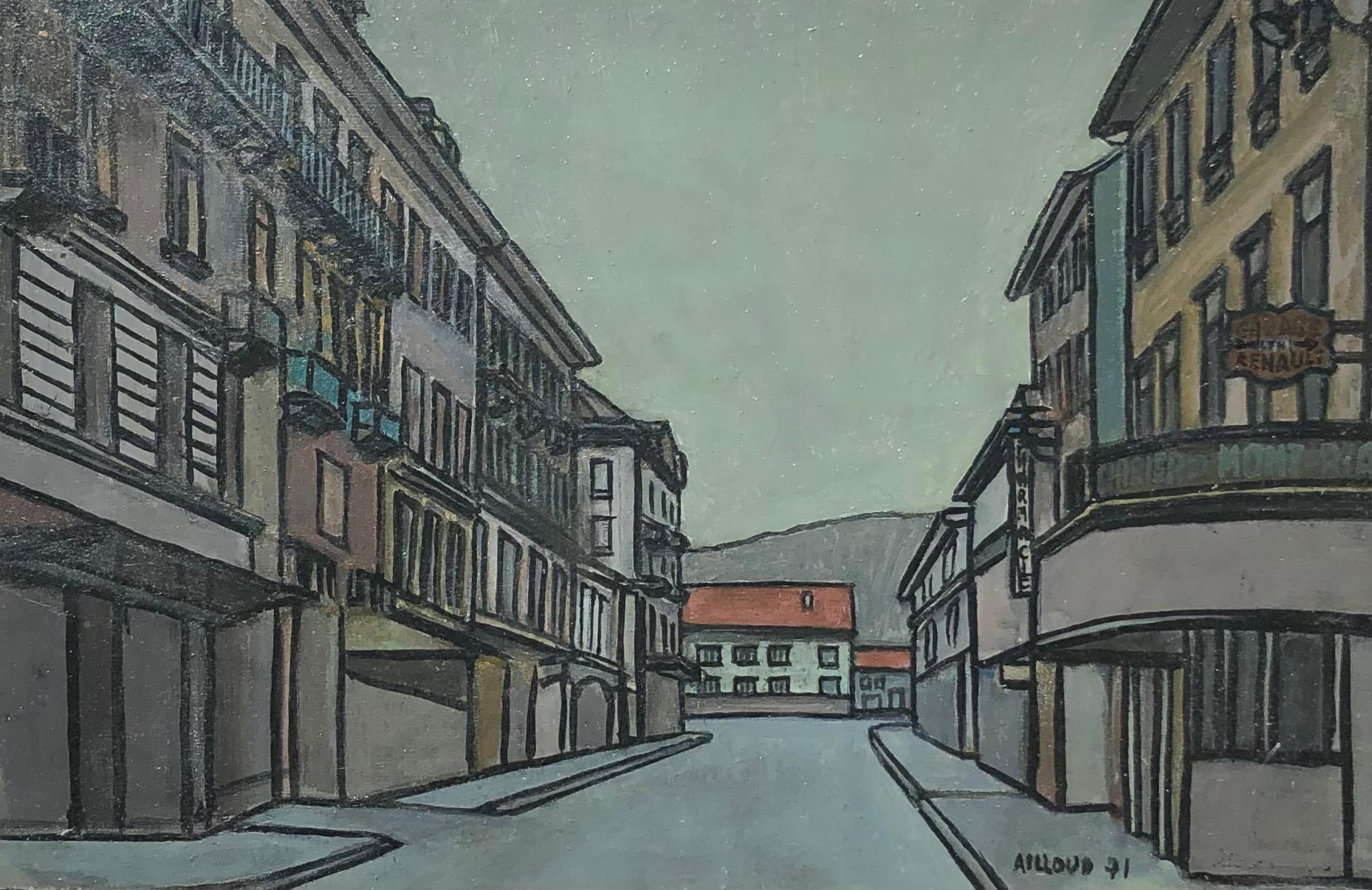 Ailloud Landscape Painting - Village street
