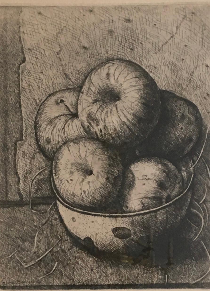 Aimé Barraud Still-Life Print - Apples