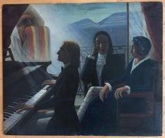 Allegory sur Liszt pendant son séjour à Genève