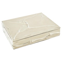 AIMARA Caja grande de plata de alpaca