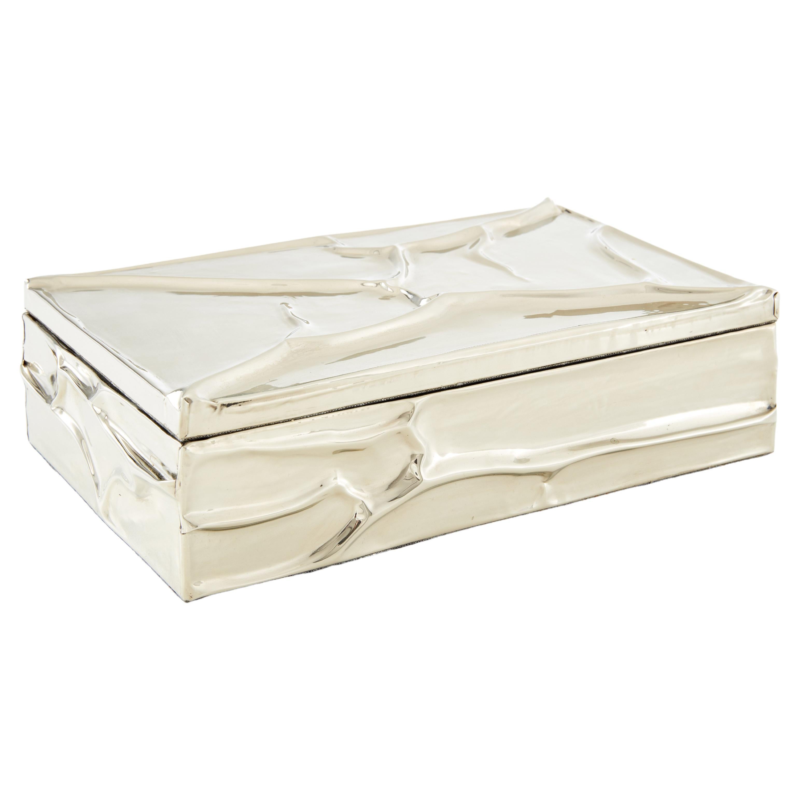 Aimara Medium Alpaca Silver Box For Sale