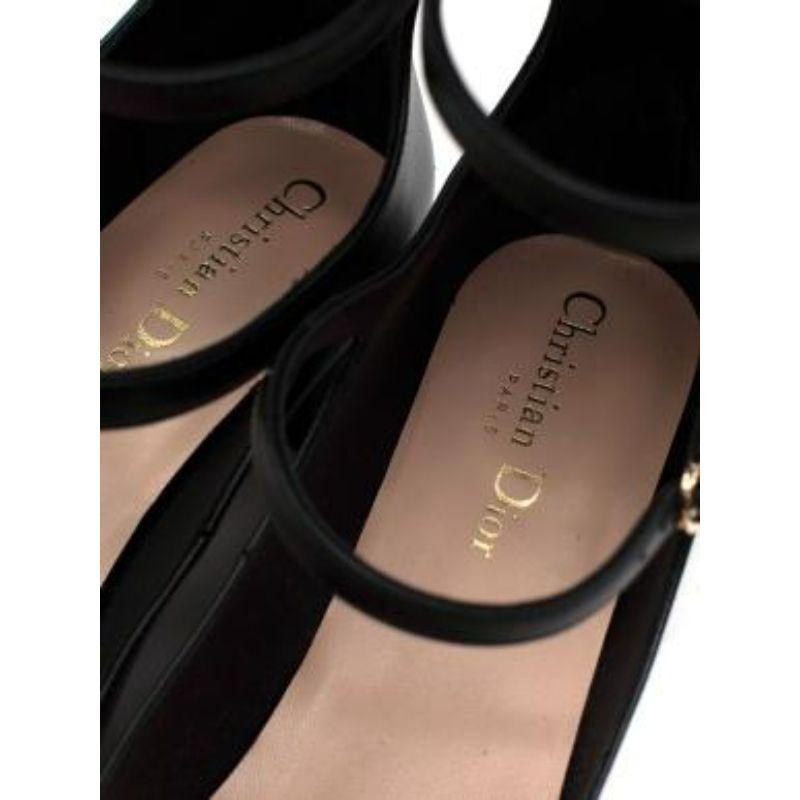 Aime Dior Black Leather Buckle Boots For Sale 3