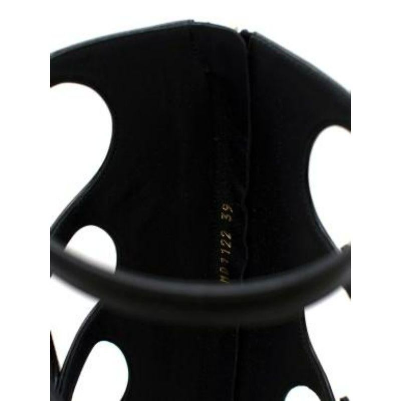Aime Dior Black Leather Buckle Boots For Sale 5