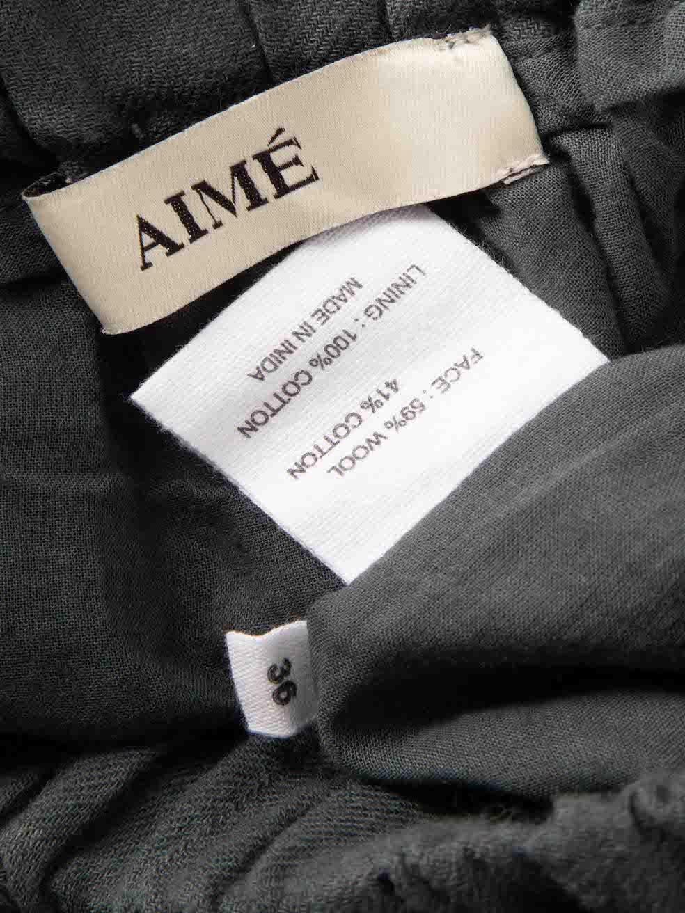 Aimé Pantalon en laine grise Taille S Pour femmes en vente