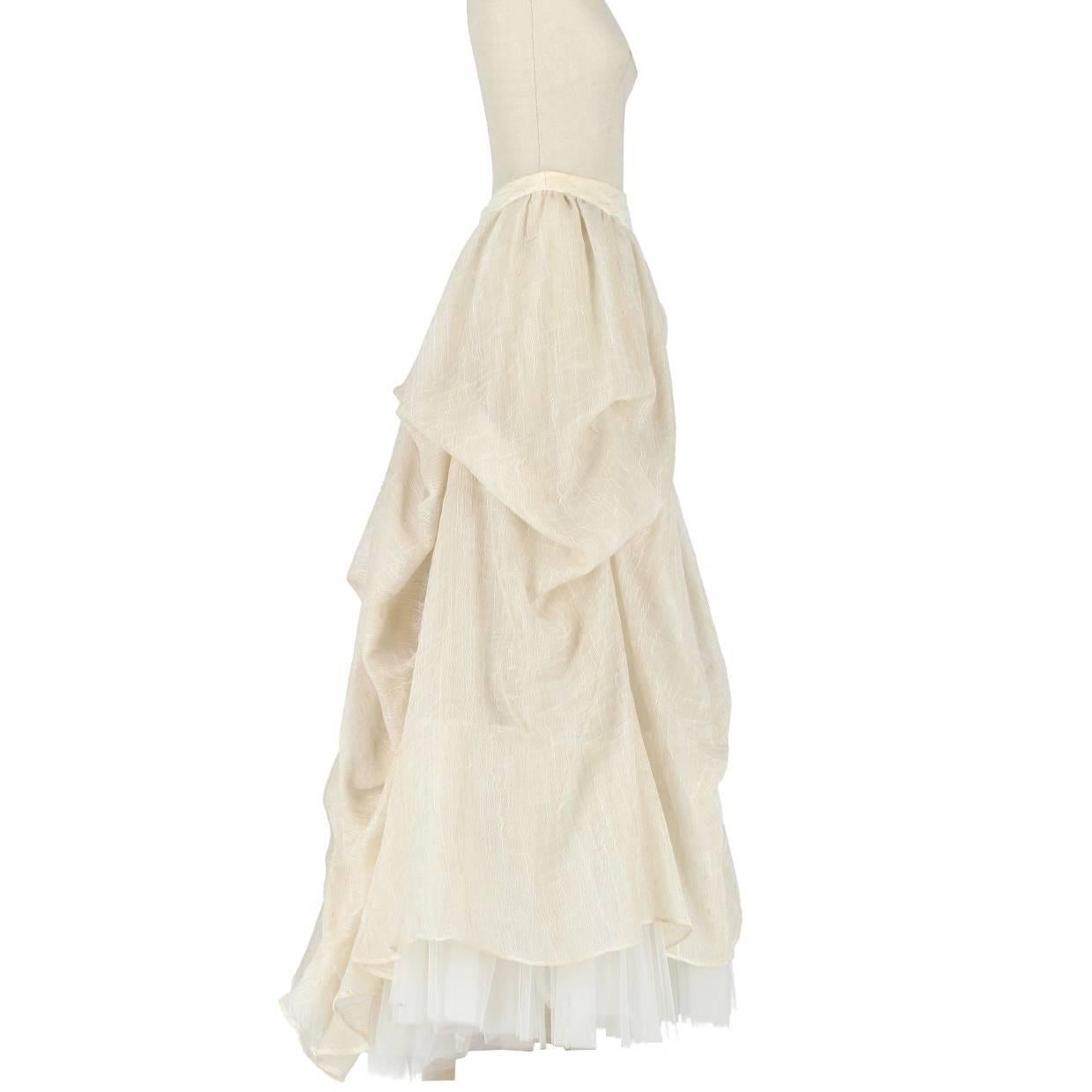 Aimée Ivory White Vintage Two-piece Wedding Dress, 2000s 2