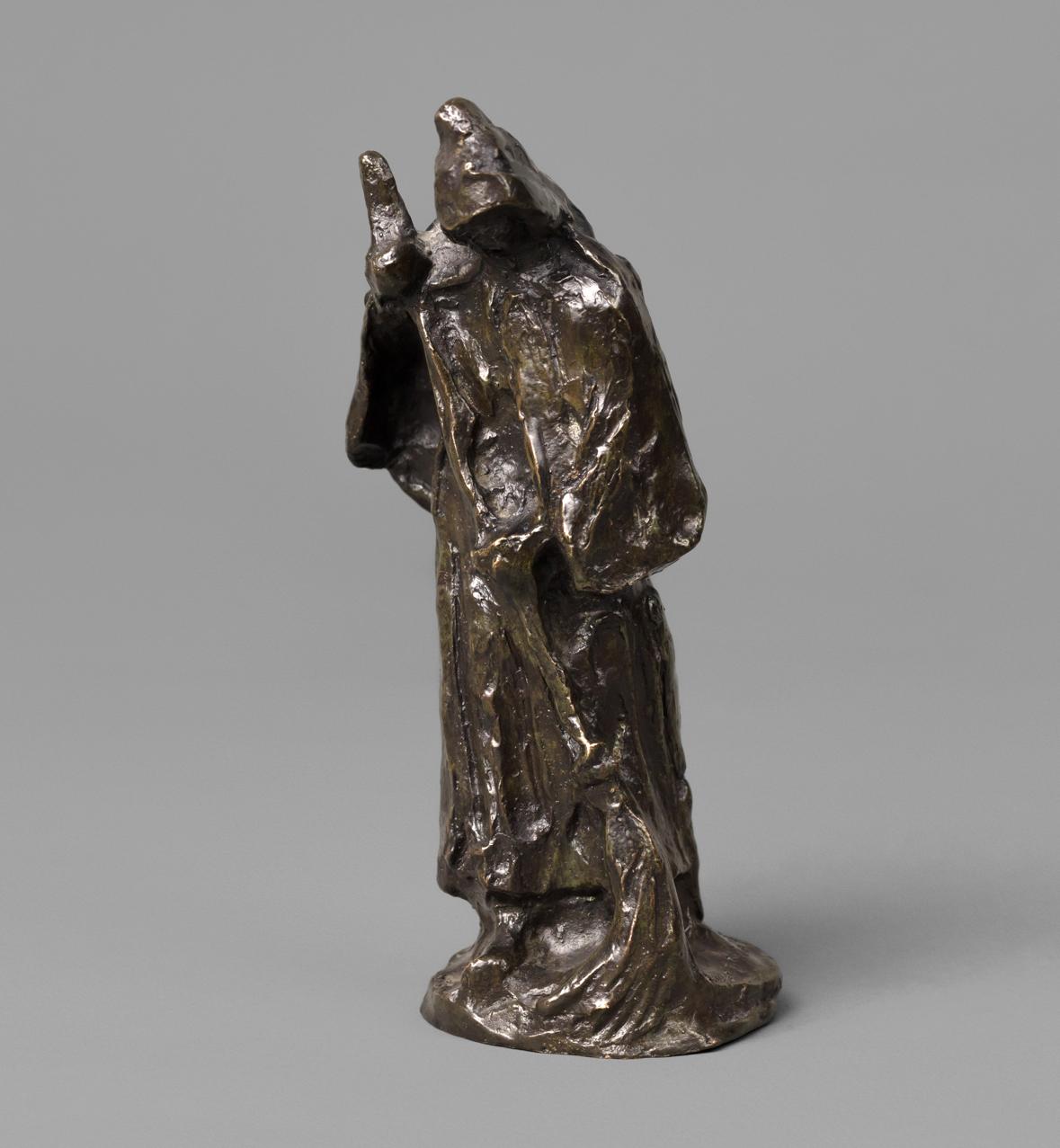 Figurative Sculpture di Aimé-Jules Dalou - Puddellatore con pinze, maschera e grembiule