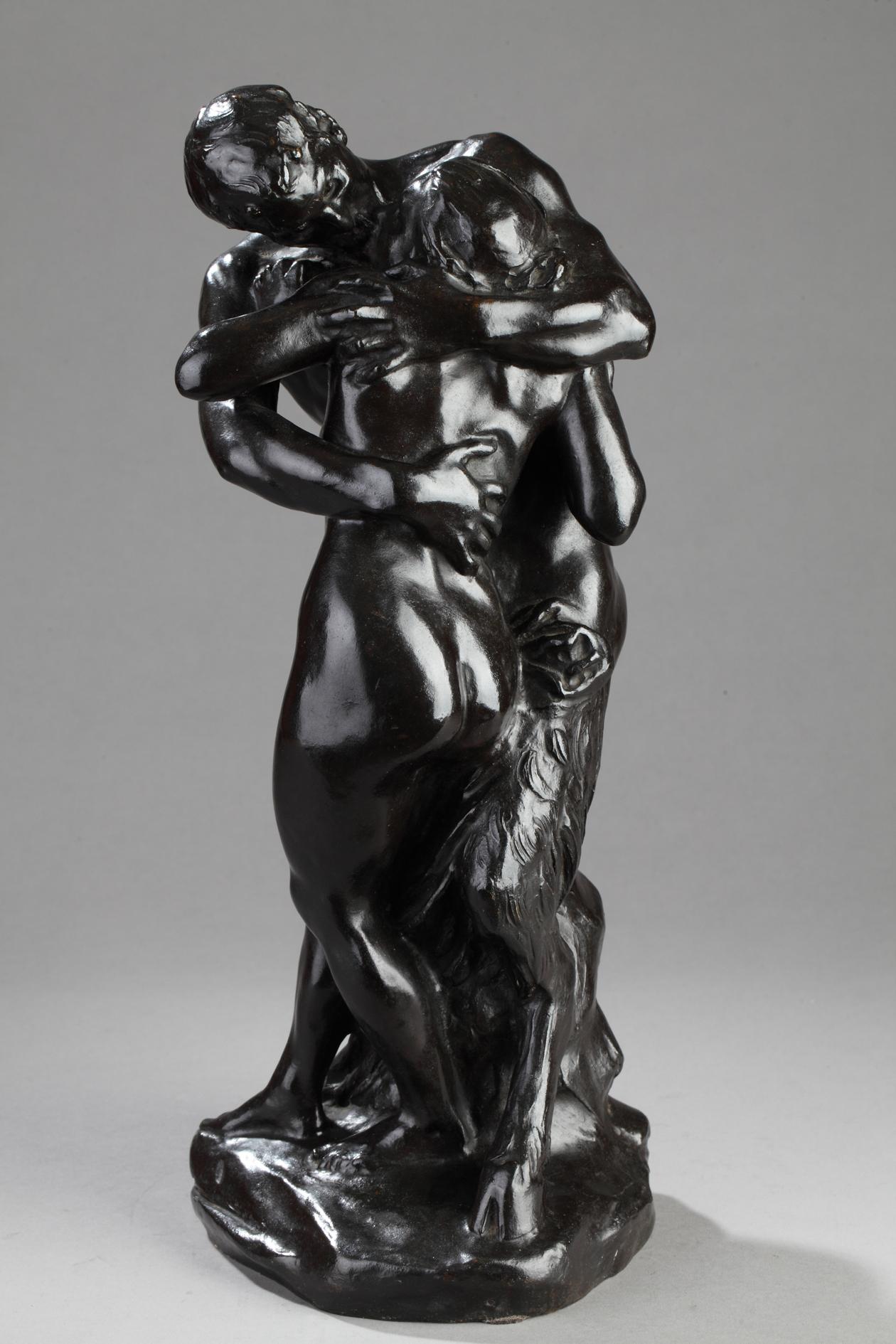 The Kiss - Sculpture by Aimé-Jules Dalou