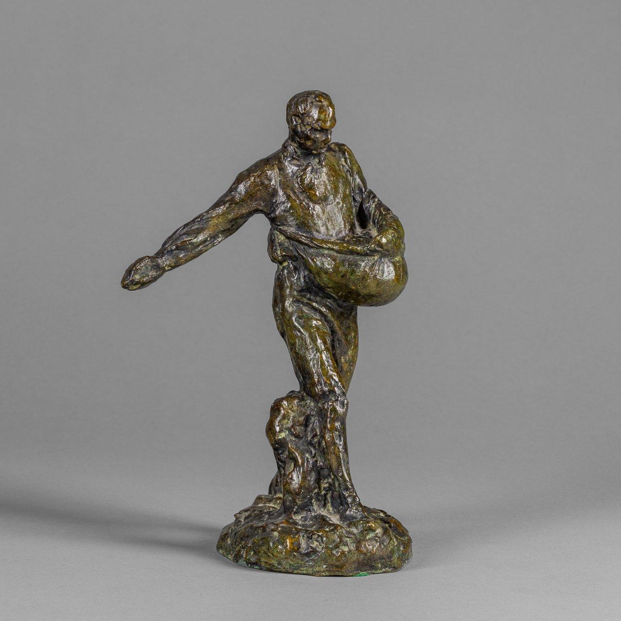 Aimé-Jules Dalou Figurative Sculpture - The Sower