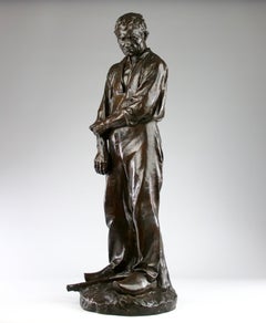 Aimé-Jules Dalou / Susse Frères Foundry, "the Large Lumberjack-Farmer" Sculpture