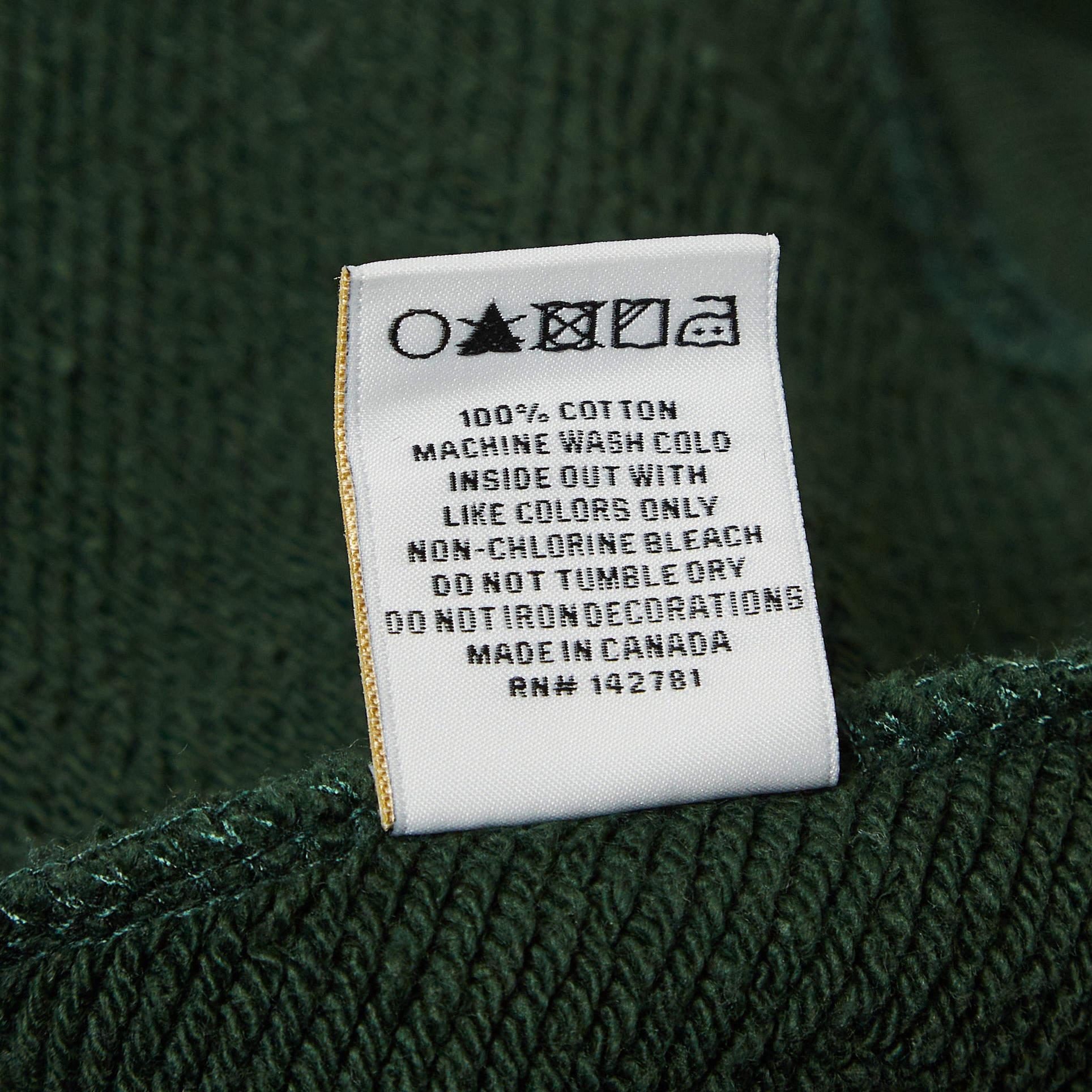 Aime Leon Dore - Sweat-shirt en tricot de coton imprimé vert M en vente 1