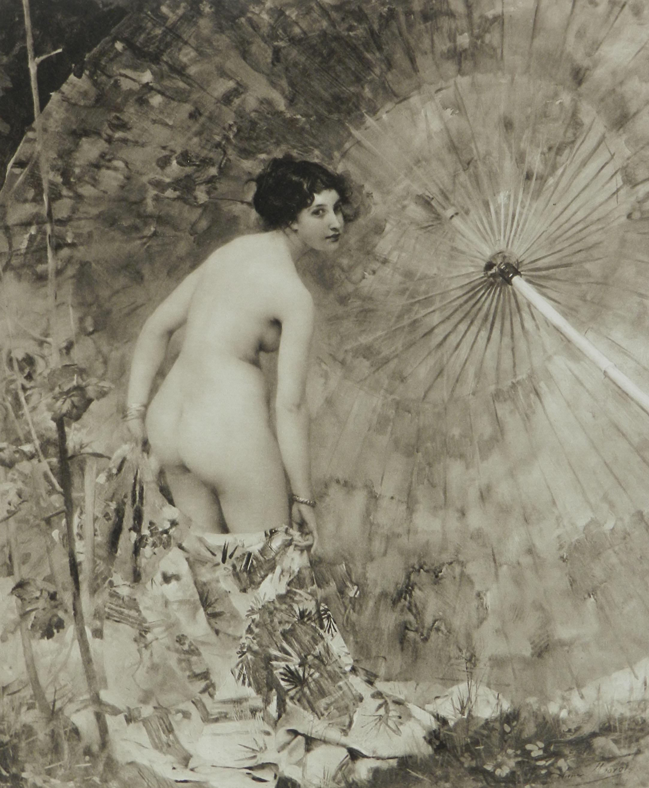 Etude de Femme Bain Nude Signiert Aime Morot Gravur c1906 Nr. 309 von 500 3