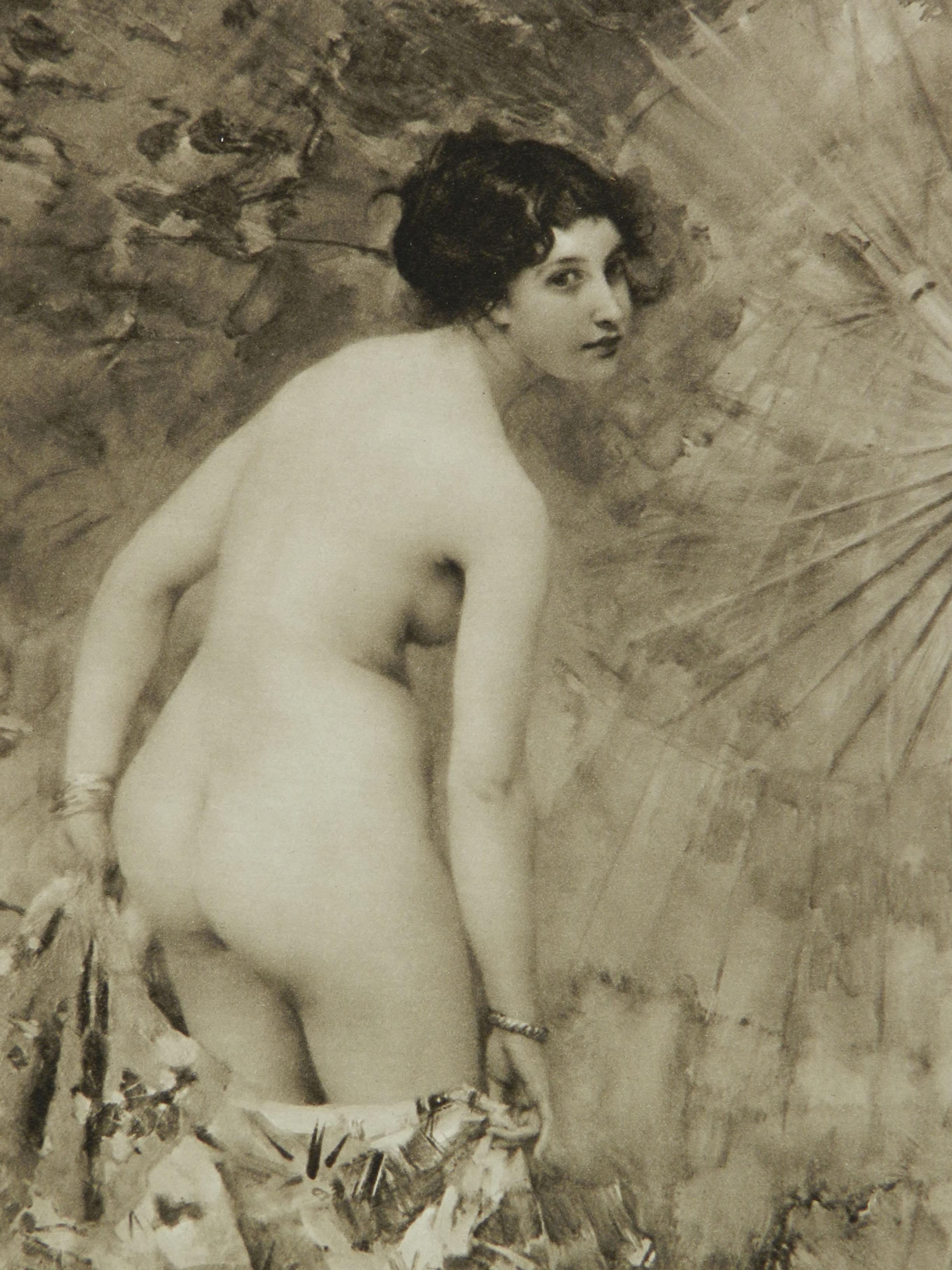 Etude de Femme Bain Nude Signed Aime Morot Engraving c1906 no 309 of 500 1