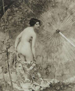 Etude de Femme Bain Nude Signed Aime Morot Engraving c1906 no 309 of 500
