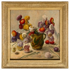 Nature morte aux fleurs dans une cruche en céramique