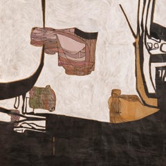 "Giochi giocati" - Collage di carta non oggettivo - Astratto - Diebenkorn