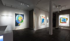 "Plataforma de lanzamiento" -- Pintura abstracta de Aimée Farnet Siegel sobre lienzo, 2023