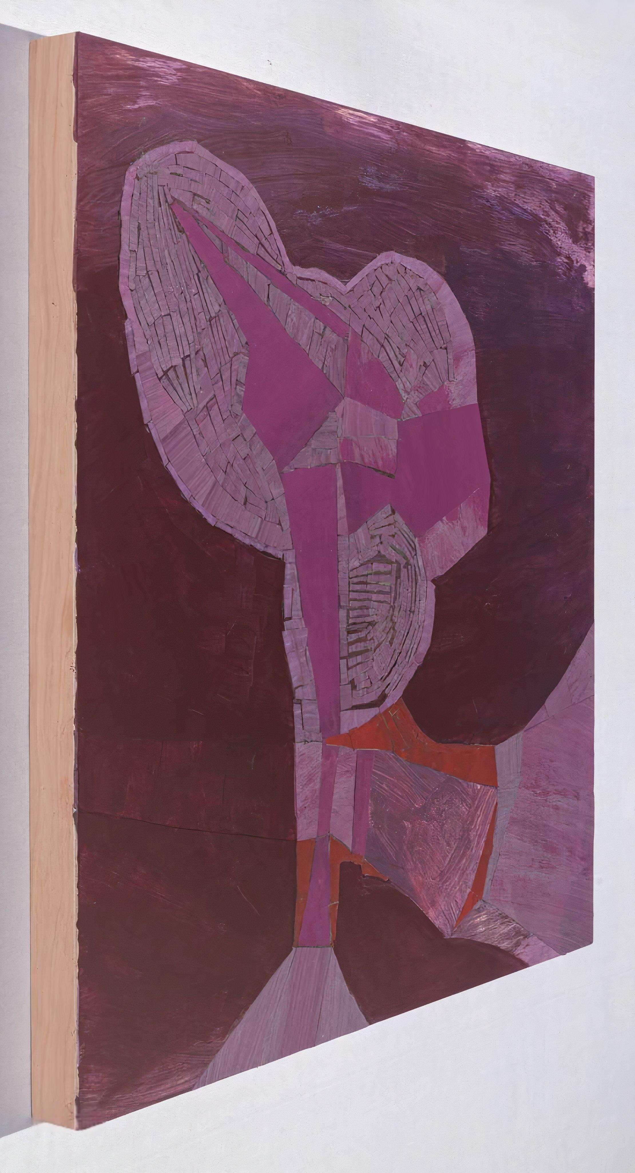 Papiermädchen (Abstrakt), Painting, von Aimée Farnet Siegel