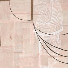 "Pausing Midair" - Non-Objective Paper Collage - Abstract - Diebenkorn