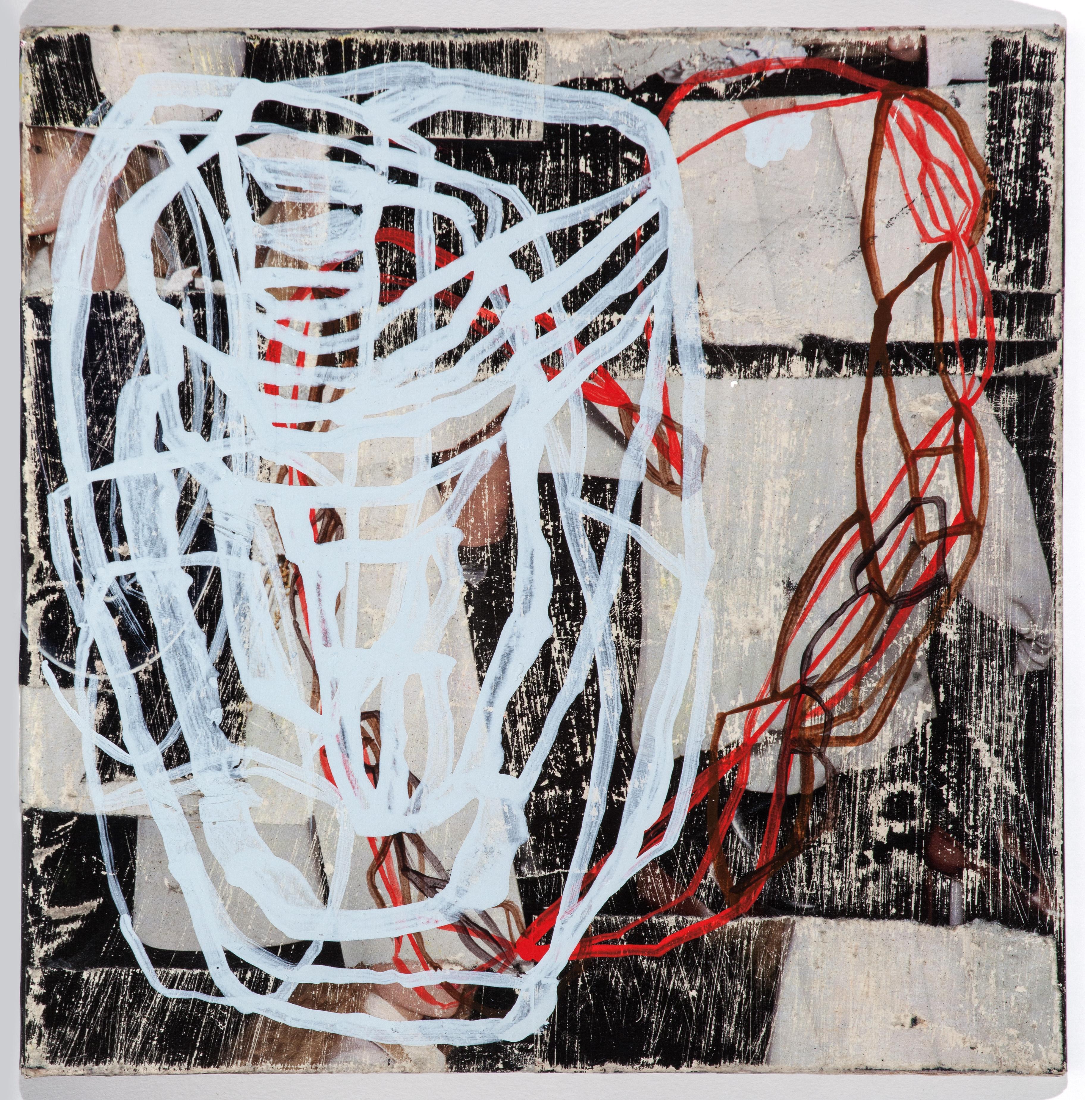 Aimée Farnet Siegel Abstract Painting – Einfach und einfach zu bedienen