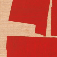 "Space Between Orange" - Collage di carta non oggettivo - Diebenkorn