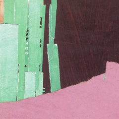 „“ Nehmen Sie den Raum auf“ – ungegenständliche, farbenfrohe Papiercollage – Diebenkorn