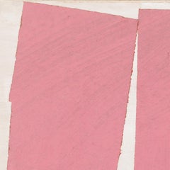 "The Space Between Pink" - Collage di carta colorata non oggettiva - Diebenkorn