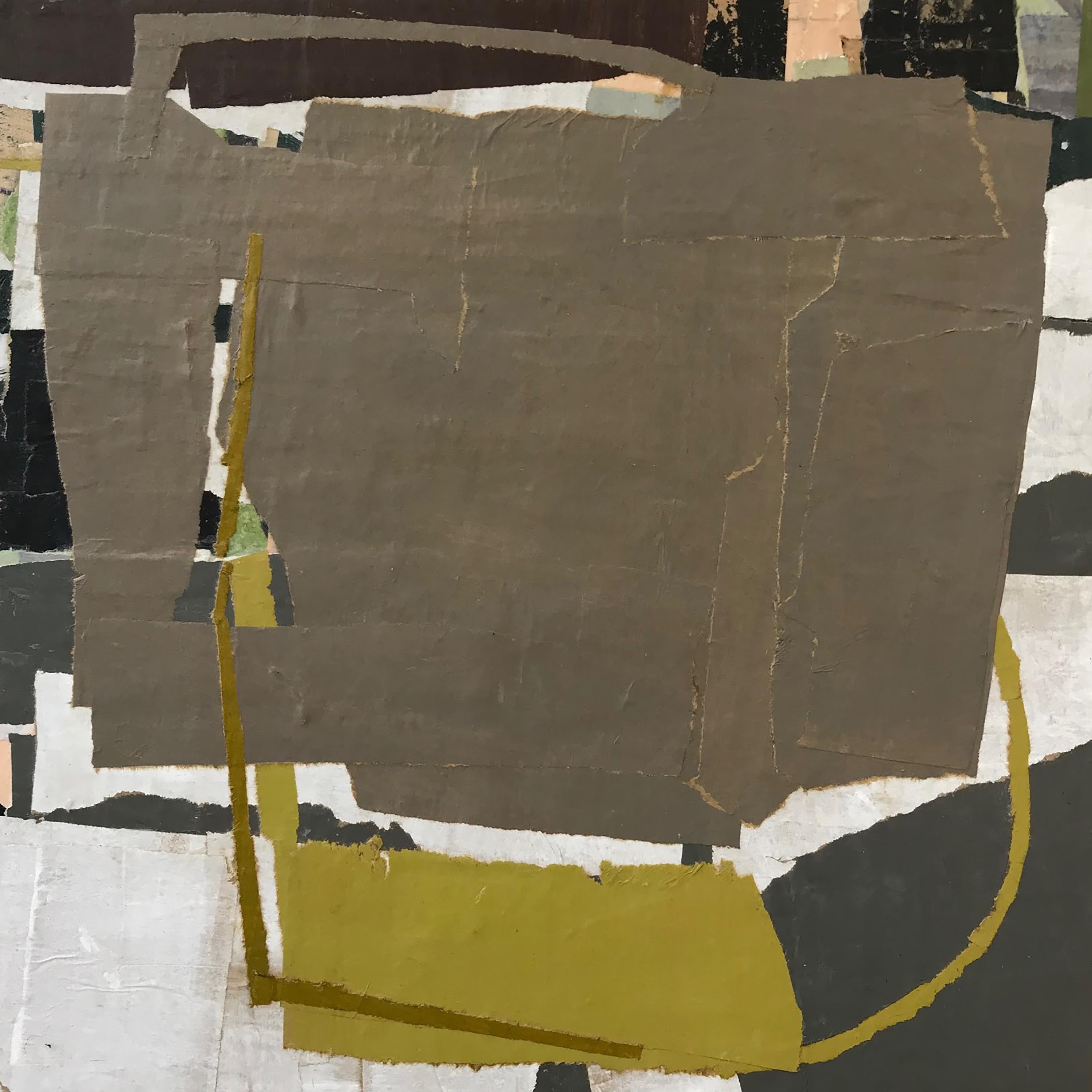 "When Encroachment Was A Thing" - Non-Objective Paper Collage - Diebenkorn - Mixed Media Art by Aimée Farnet Siegel