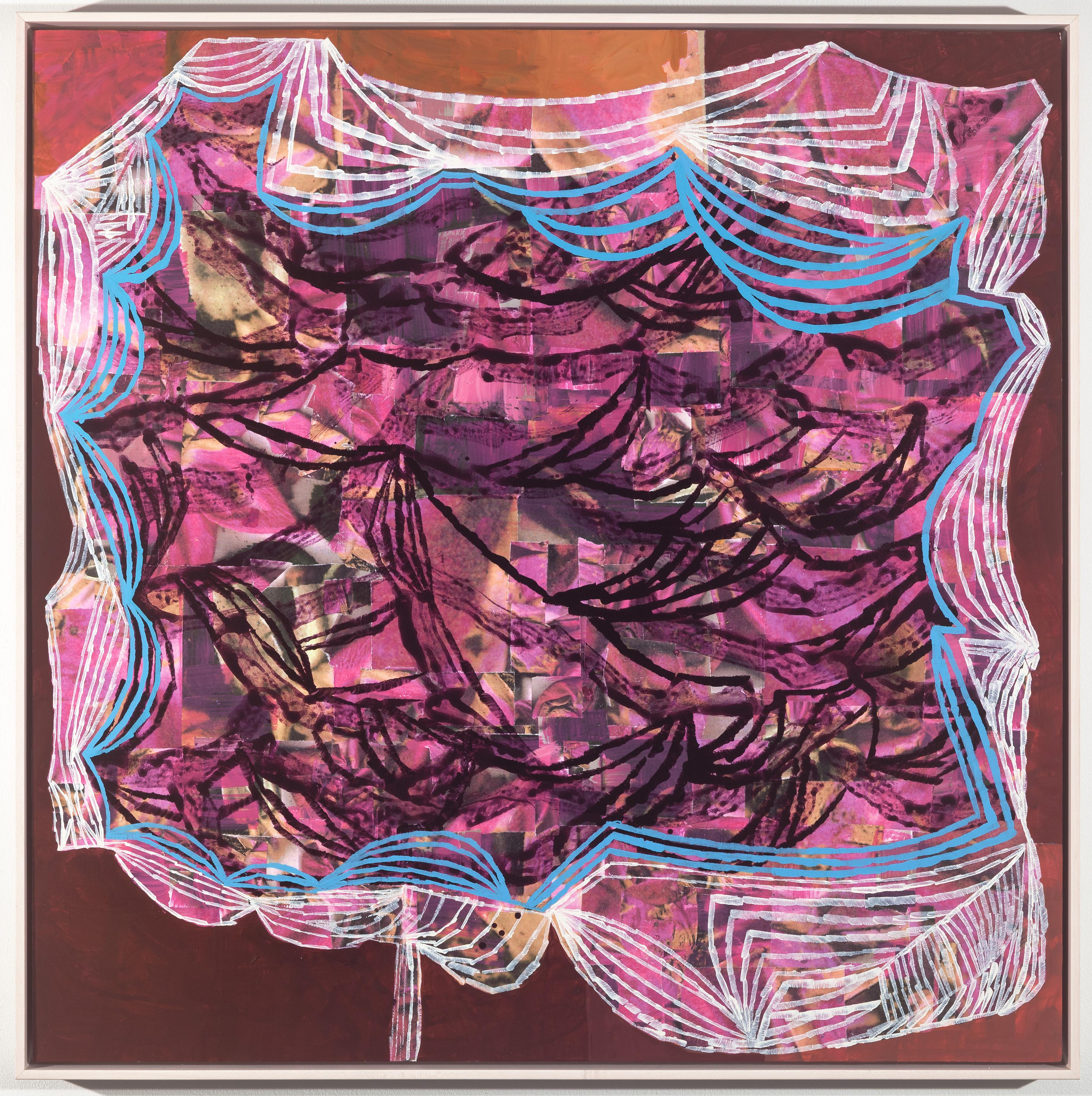 Aimée Farnet Siegel Abstract Painting - Hella Queen, Pink