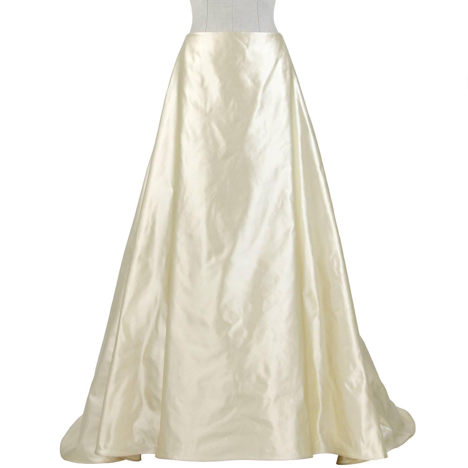 Zweiteiliges elfenbeinweißes Vintage-Hochzeitskleid von Aimée, 2000er Jahre 3