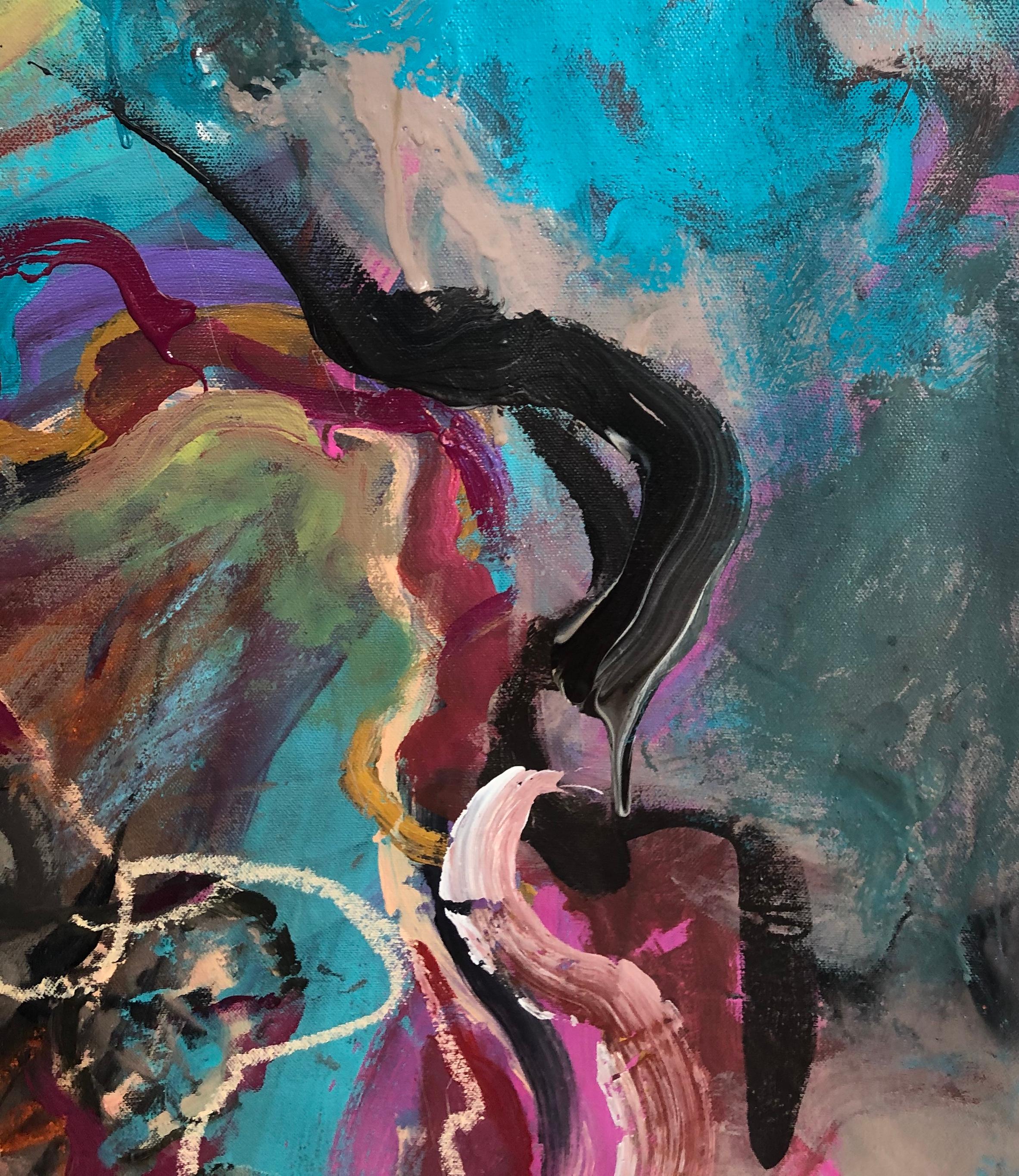 “Sin titulo” 2020 - Canvas - Acrylic Paint - Abstract - Painting by Aimee Joaristi 