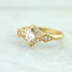 Aimee Kennedy .53 Carat Canadian Diamond Hexagon Halo Ring