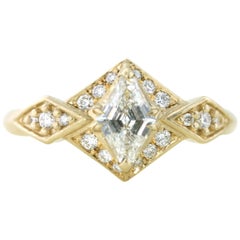 Aimee Kennedy .53 Carat Canadian Diamond Hexagon Halo Ring