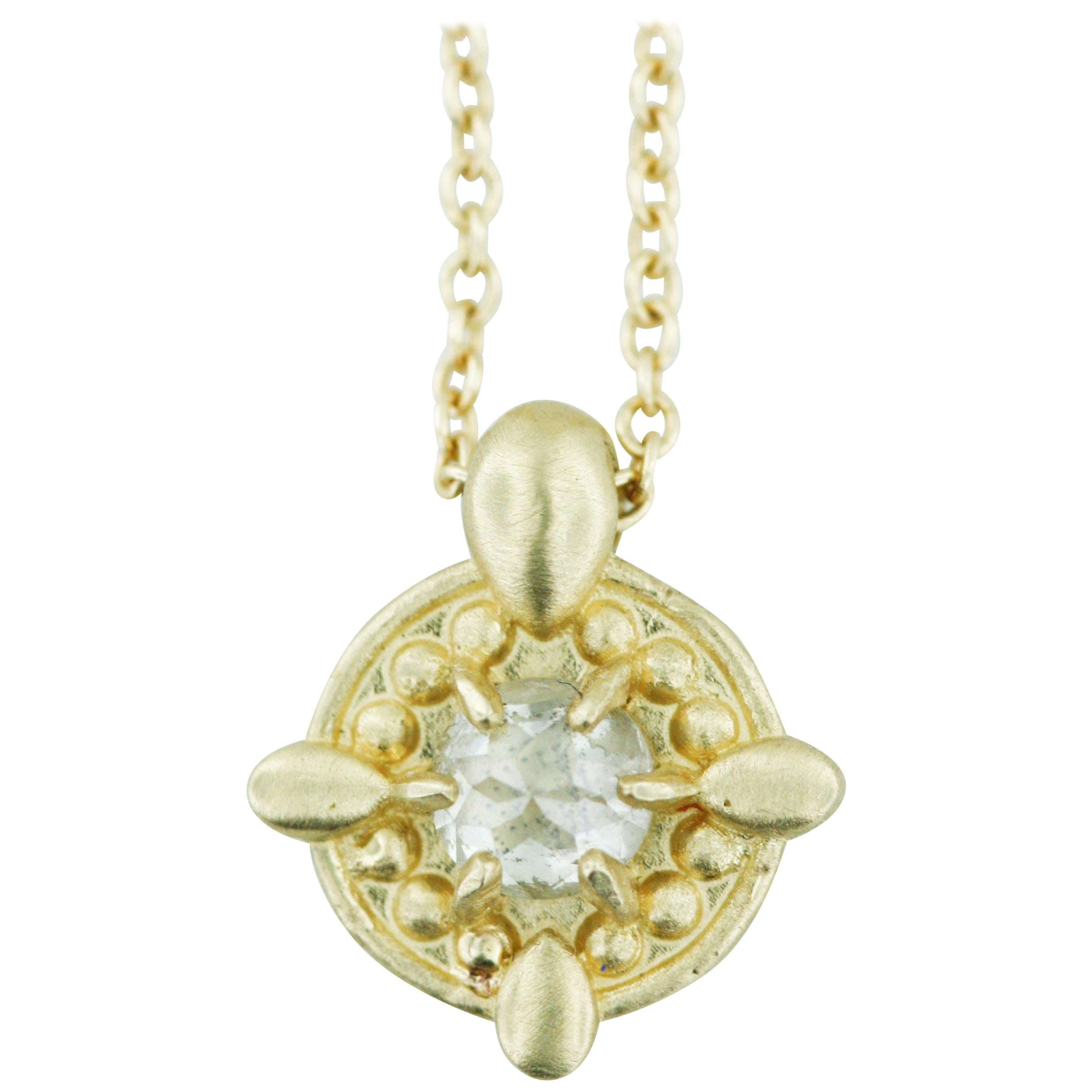 Aimee Kennedy, Mini Rose Cut Diamond Pendant For Sale